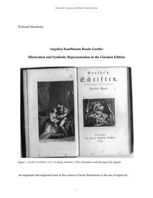Angelika Kauffmann Reads Goethe