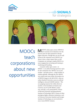 Moocs Teach Corporations About New Opportunities Signals for Strategists