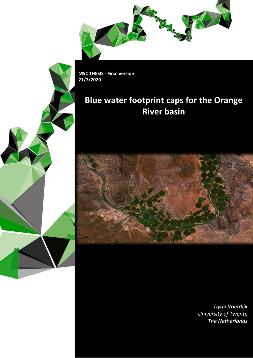Blue Water Footprint Caps for the Orange River Basin