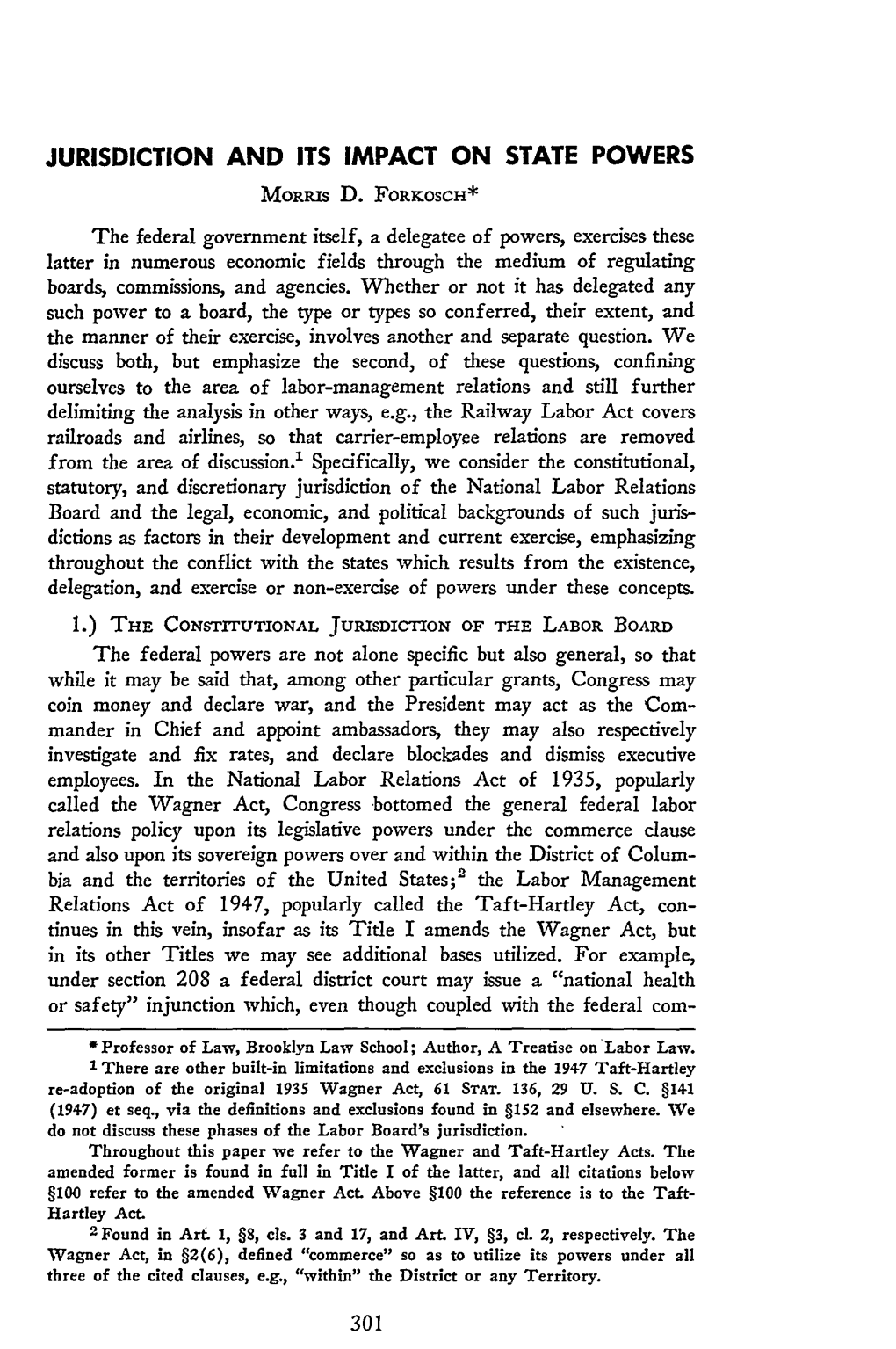 Jurisdiction and Its Impact on State Powers