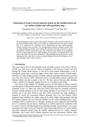 Clustering of Loop Current Patterns Based on the Satellite-Observed Sea