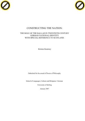 Constructing the Nation
