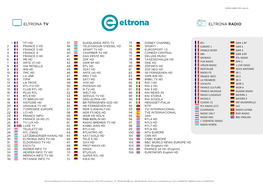 Liste Chaines Eltrona Télévision & Pay Tv