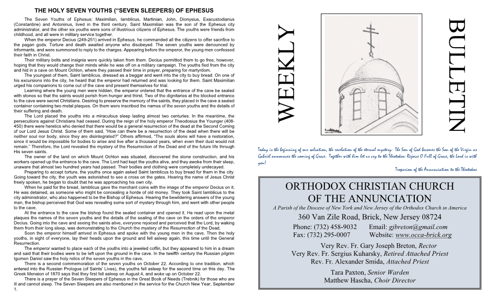 Weekly Bulletin