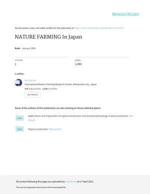 NATURE FARMING in Japan