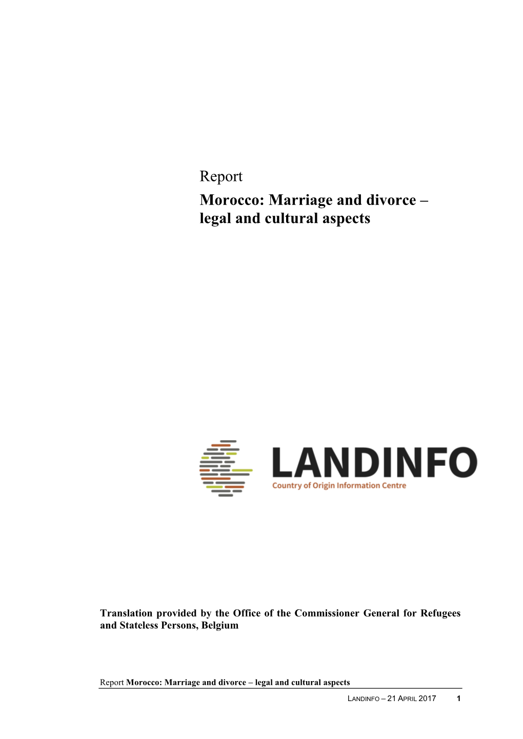 Morocco: Marriage and Divorce – Legal and Cultural Aspects