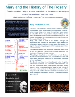 Mary and the History of the Rosary