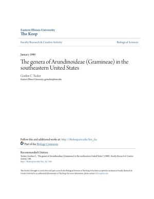 Gramineae) in the Southeastern United States Gordon C