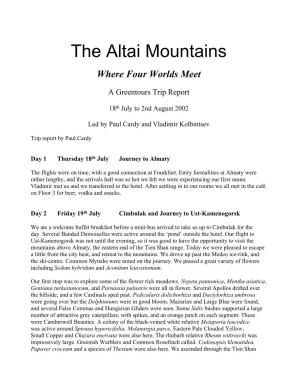 The Altai Mountains