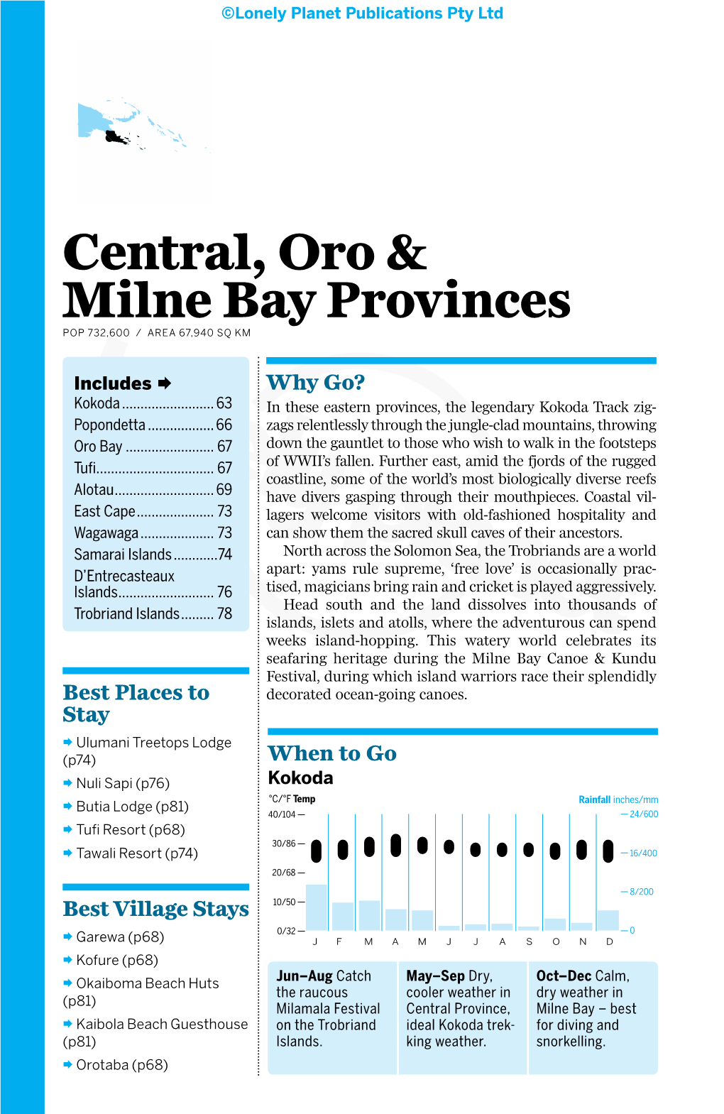 Central, Oro & Milne Bay Provinces