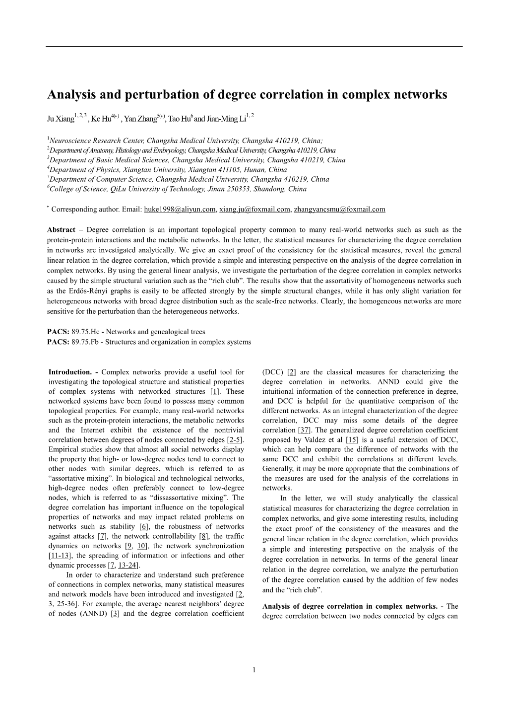 Characterization of Degree Correlation in Networks