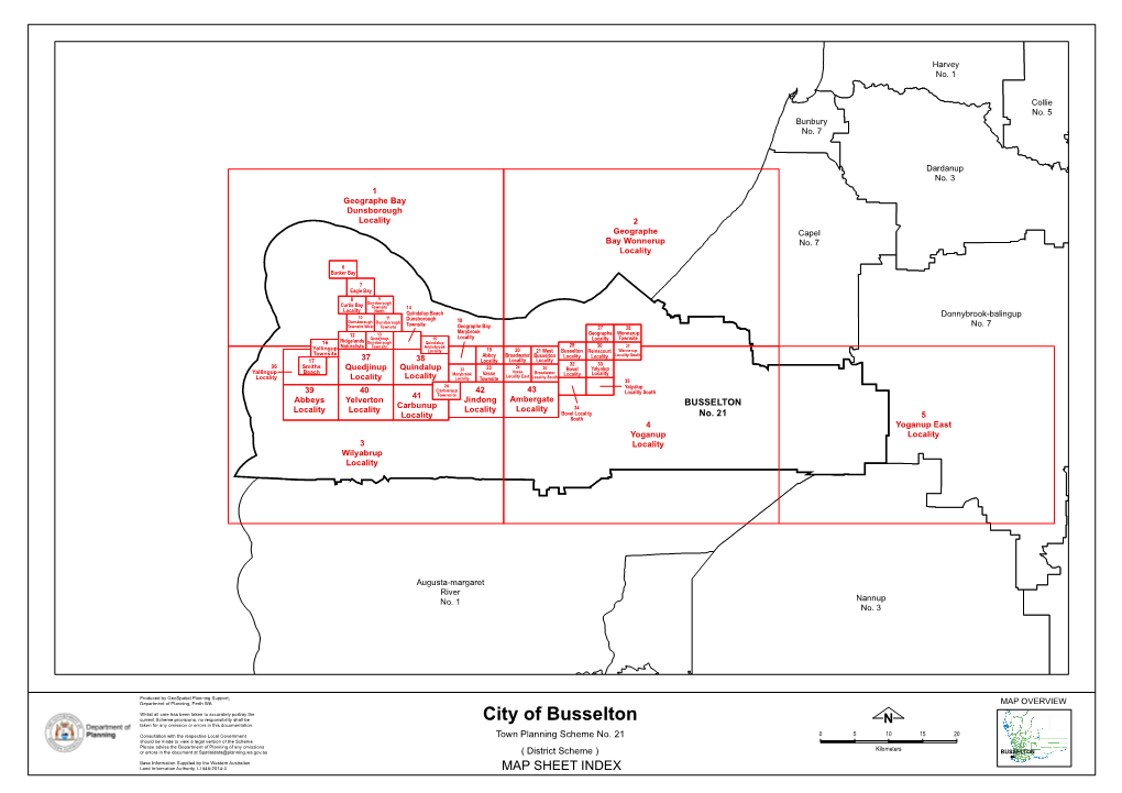 Busselton Map Index 537.9 KB