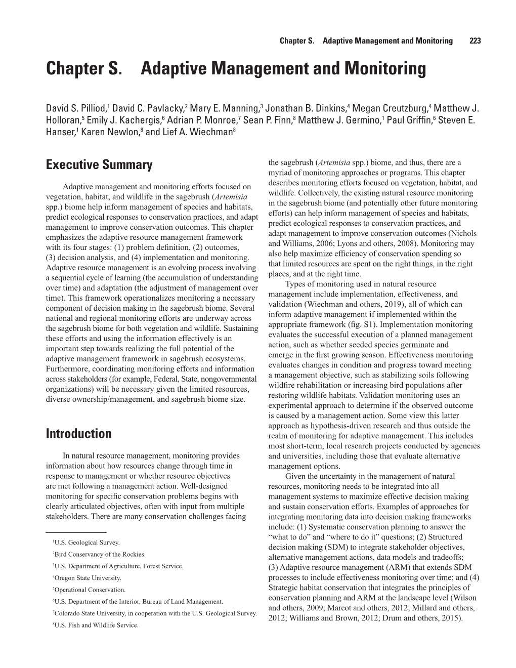 Sagebrush Conservation Strategy—Challenges to Sagebrush Conservation