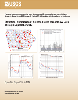 Statistical Summaries of Selected Iowa Streamflow Data Through September 2013