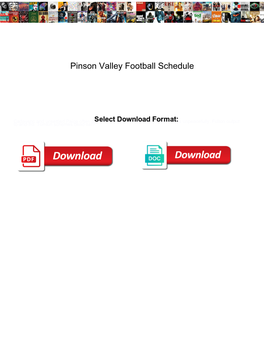 Pinson Valley Football Schedule