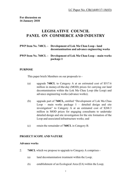 Administration's Paper on Development of Lok Ma Chau Loop