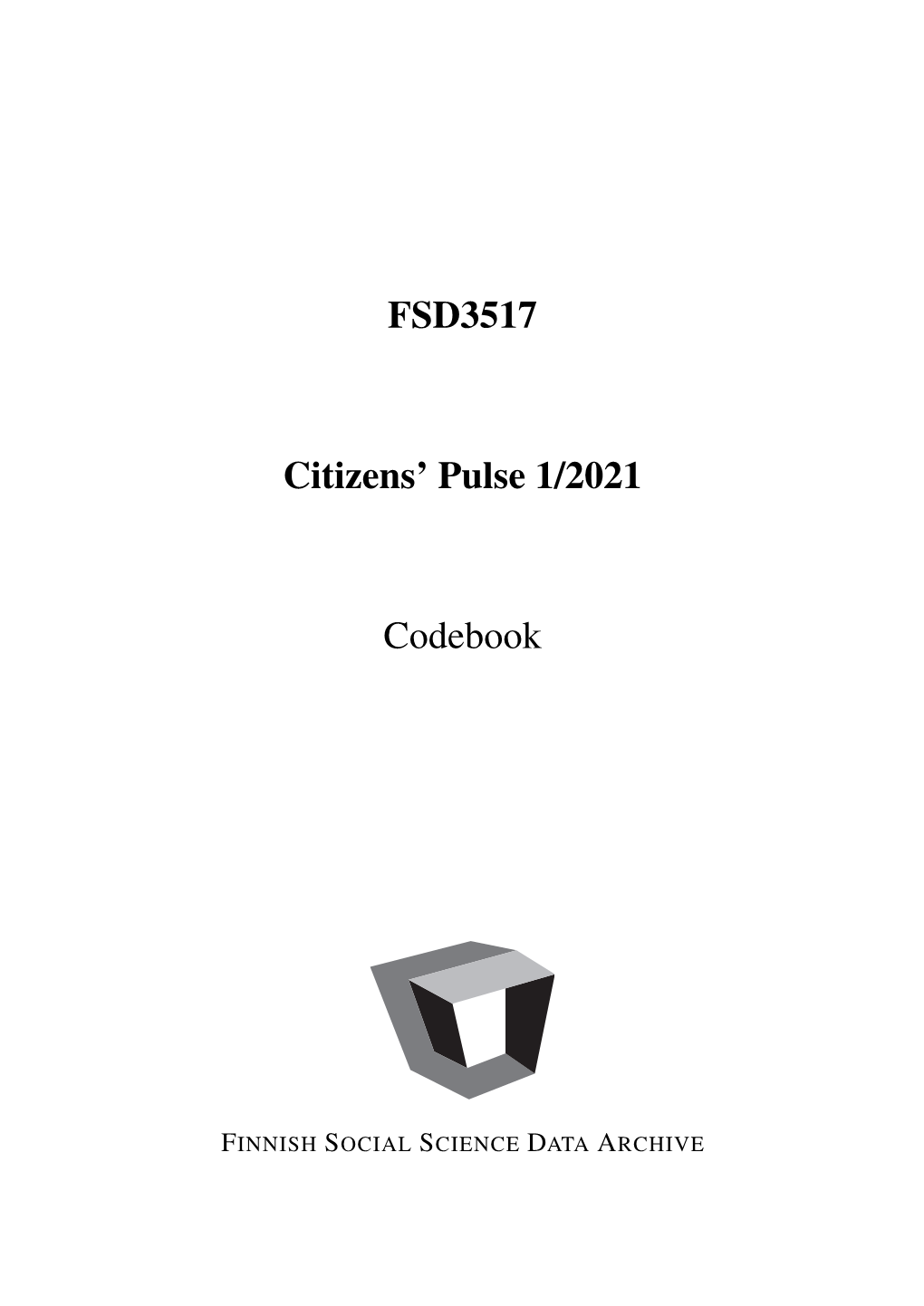 FSD3517 Citizens' Pulse 1/2021 Codebook