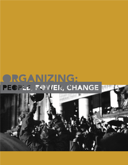 Organizing: People, Power, Change | Page 1 Acknowledgements