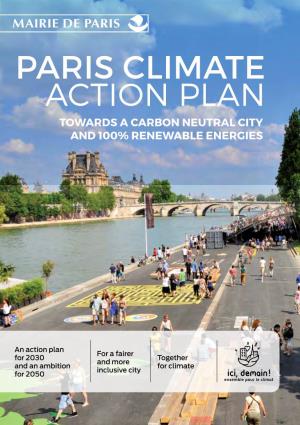 Paris Climate Action Plan Towards a Carbon Neutral City and 100% Renewable Energies