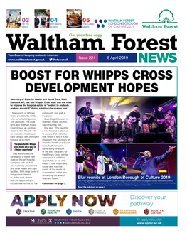 Boost for Whipps Cross Development Hopes
