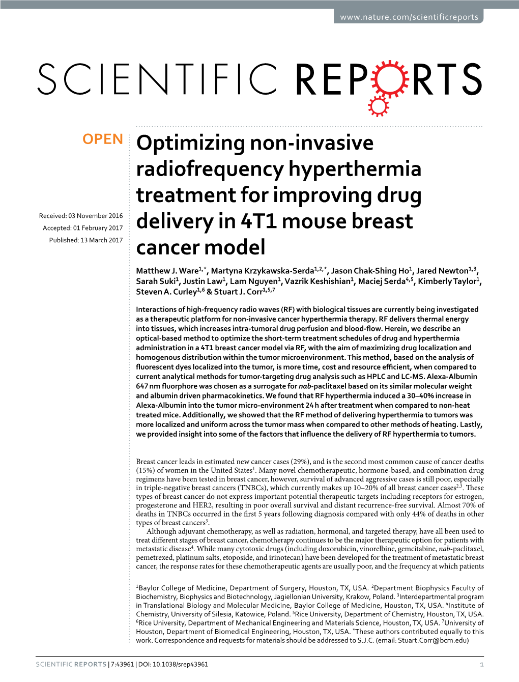 Optimizing Non-Invasive Radiofrequency Hyperthermia