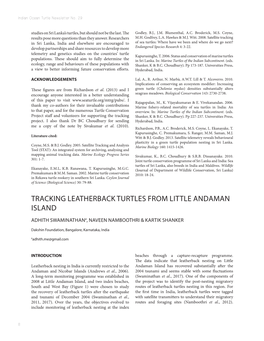 Tracking Leatherback Turtles from Little Andaman Island