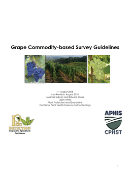 Grape Commodity-Based Survey Guidelines