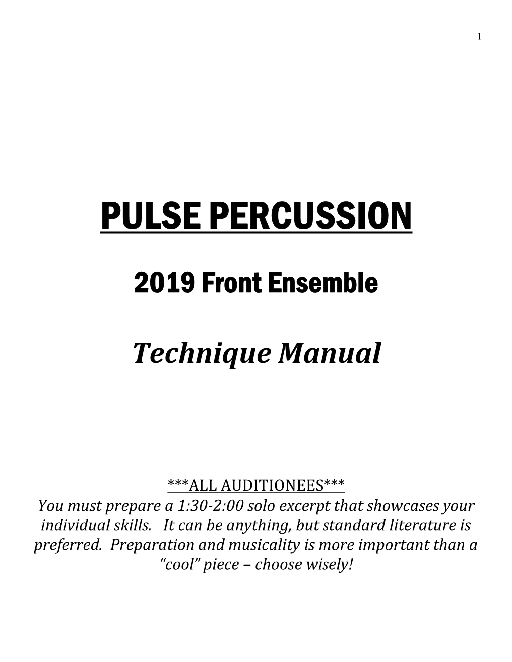 Pulse Percussion