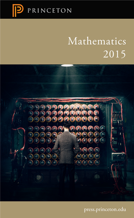 Princeton University Press Mathematics 2015 Catalog
