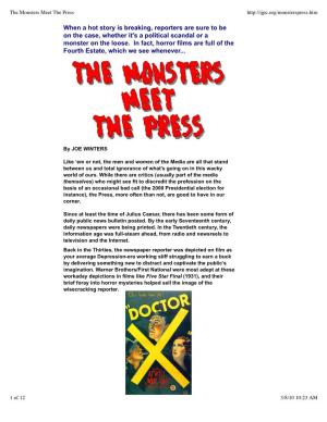 The Monsters Meet the Press