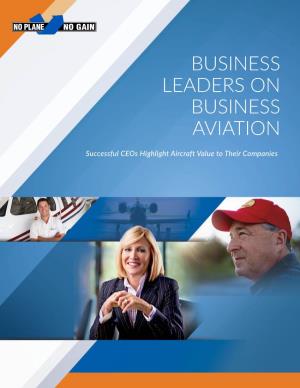 Business Leaders on Business Aviation