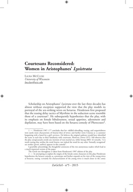 Women in Aristophanes' Lysistrata