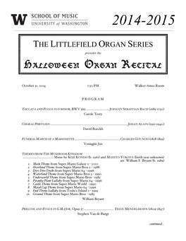 The Littlefield Organ Series