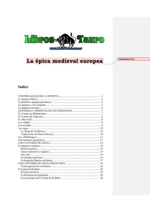 La Épica Medieval Europea Comentario [LT1]