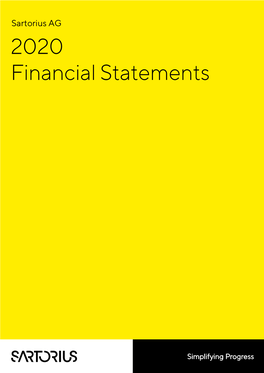 Financial Statements Sartorius AG 2020