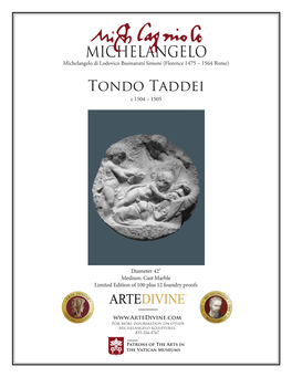 Tondo Taddei C 1504 – 1505