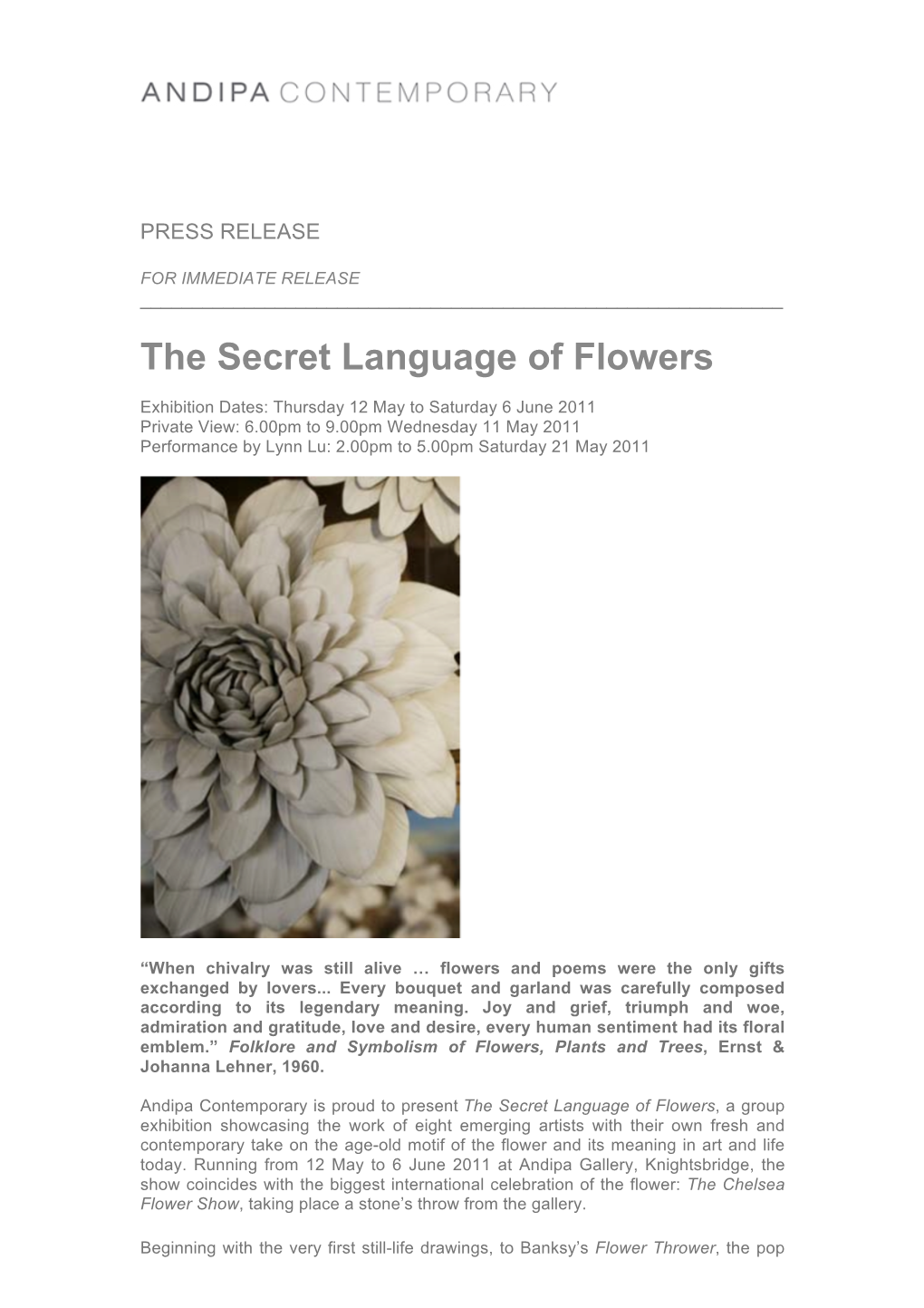 The Secret Language of Flowers