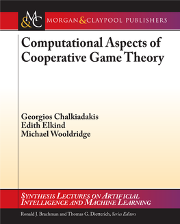 Computational Aspects of Cooperative Game Theory Comput