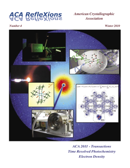 ACA 2011 - Transactions Time Resolved Photochemistry Electron Density Bruker AXS