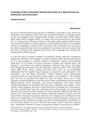 Introductory Essay to a Special Issue on Antiracism and Anarchism