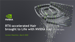 RTX-Accelerated Hair Brought to Life with NVIDIA Iray (GTC 2020 S22494)