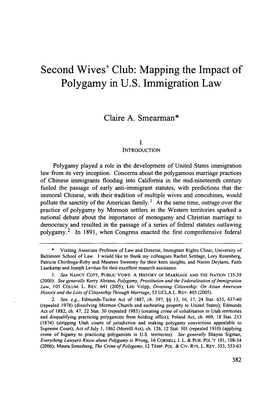 Mapping the Impact of Polygamy in US Immigration
