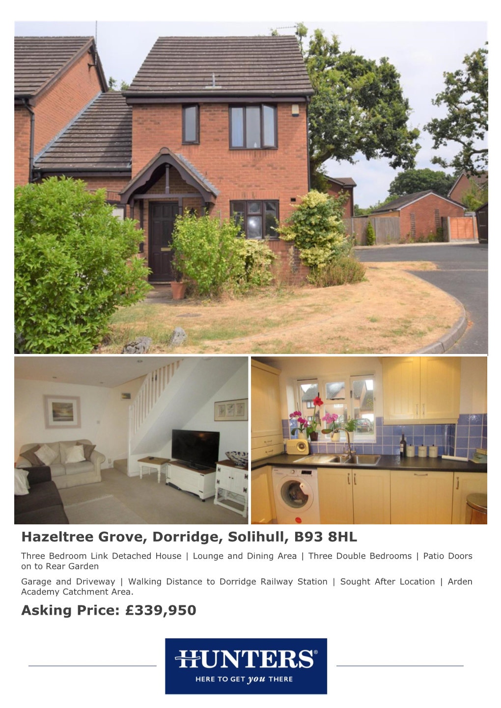 Hazeltree Grove, Dorridge, Solihull, B93 8HL Asking Price: £339,950