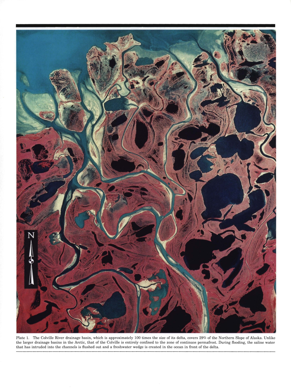 Plate 1. the Colville River Drainage Basin, Which Is Approximately 100