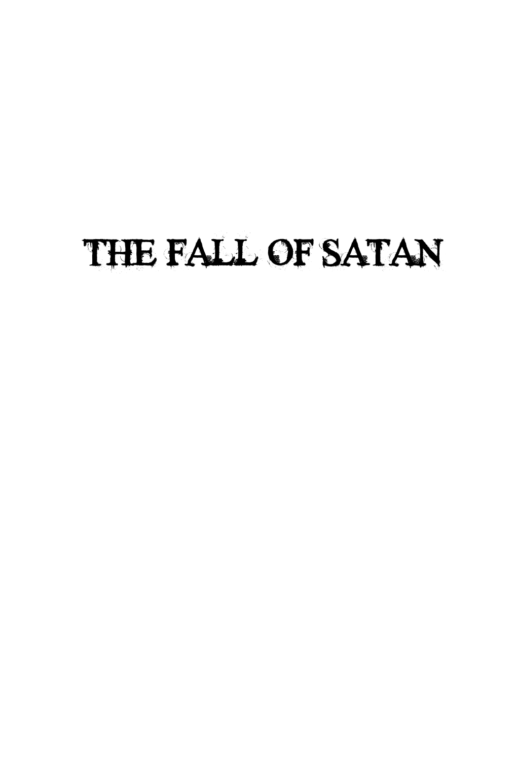 The Fall of Satan