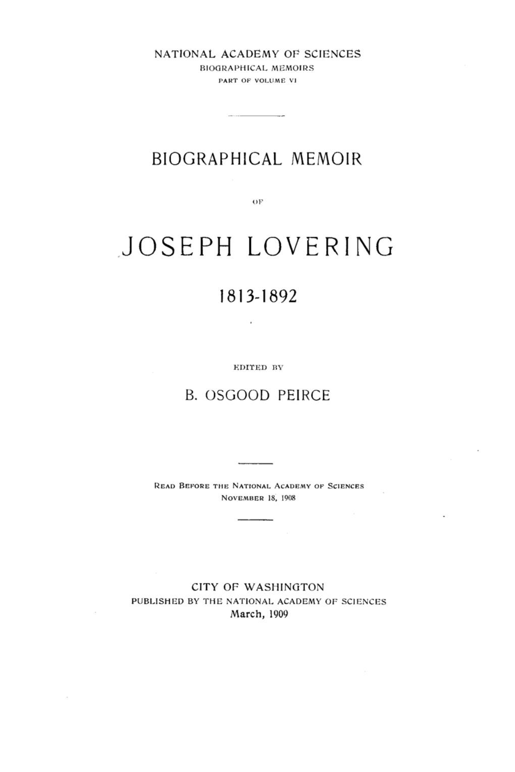 Joseph Lovering