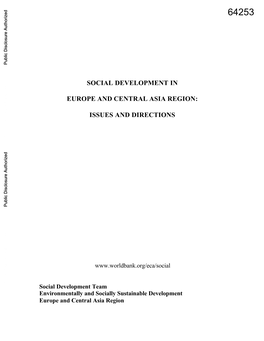 Directions for Social Development