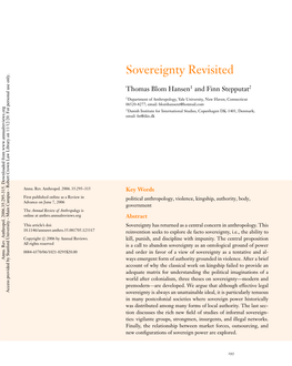 Sovereignty Revisited