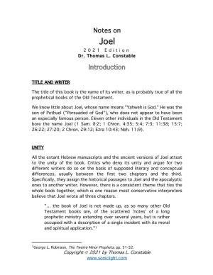 Joel 202 1 Edition Dr