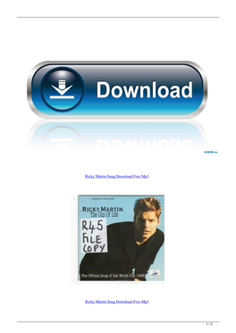 Ricky Martin Song Download Free Mp3